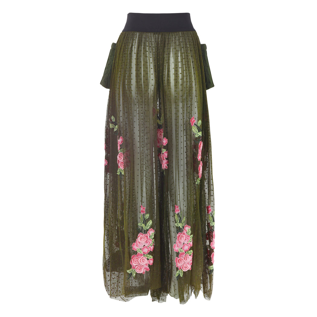 Madison Tulle Skirt with Flowers