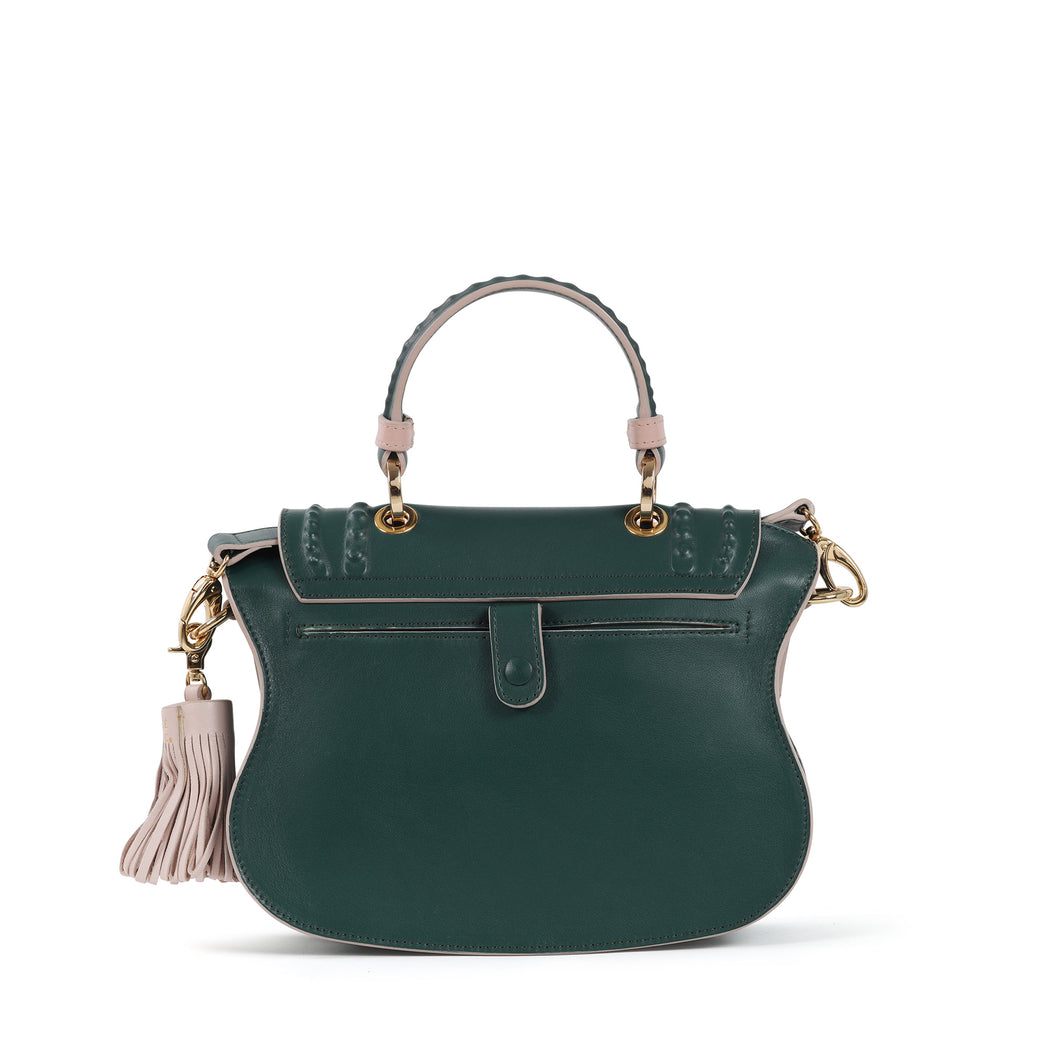 Audrey Discrete Crossbody: Women's Luxury Crossbody Bag in Dark Green
