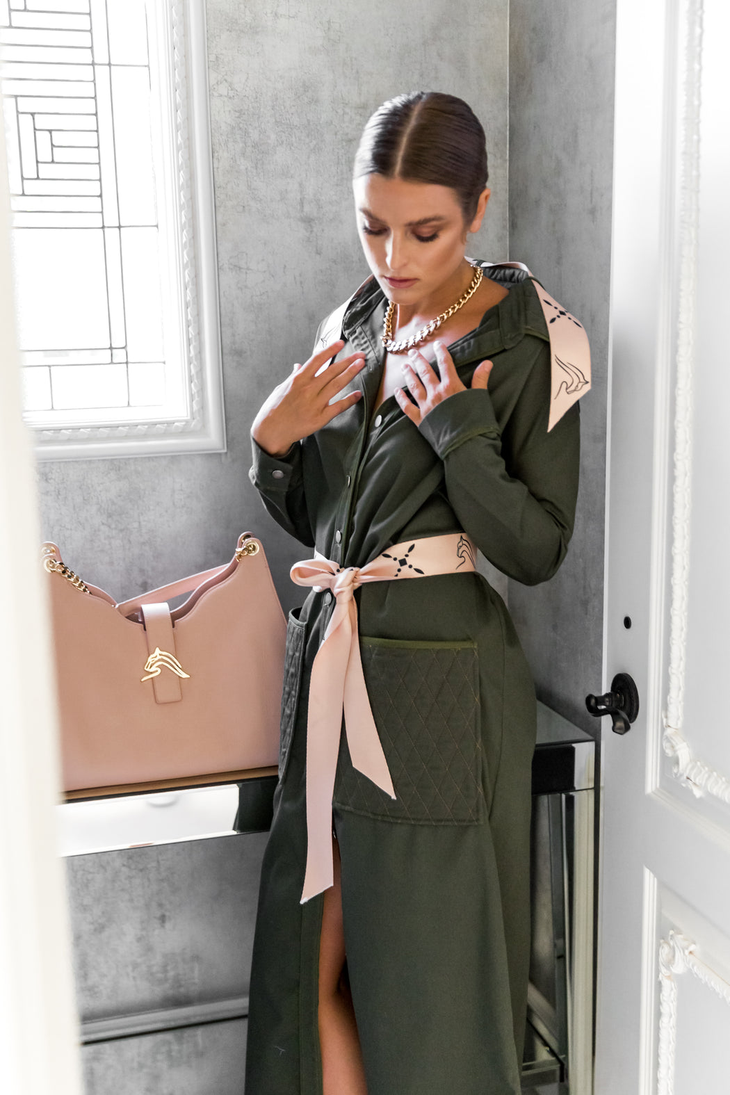 BEVERLY QUILTED COAT DRESS