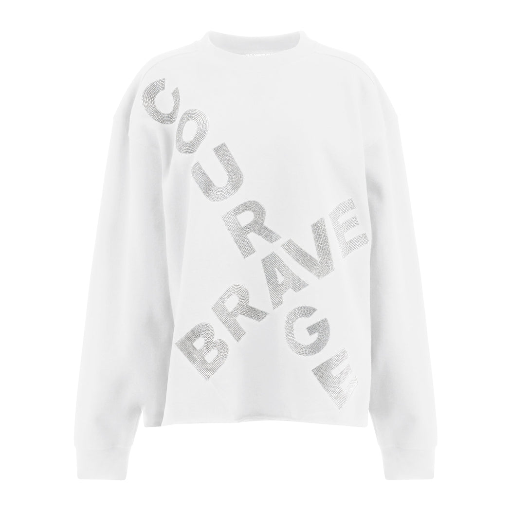 white sweatshirt unisex
