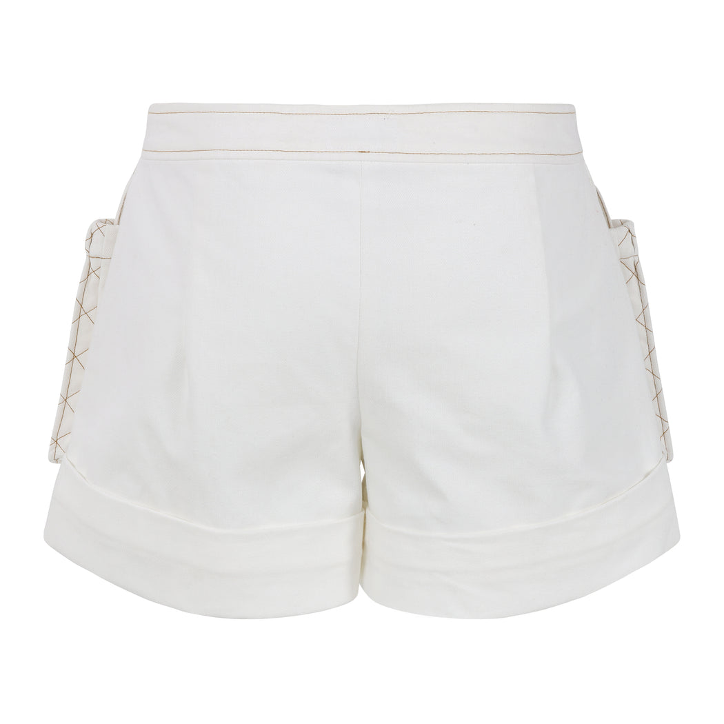 Venice Cargo Shorts in White