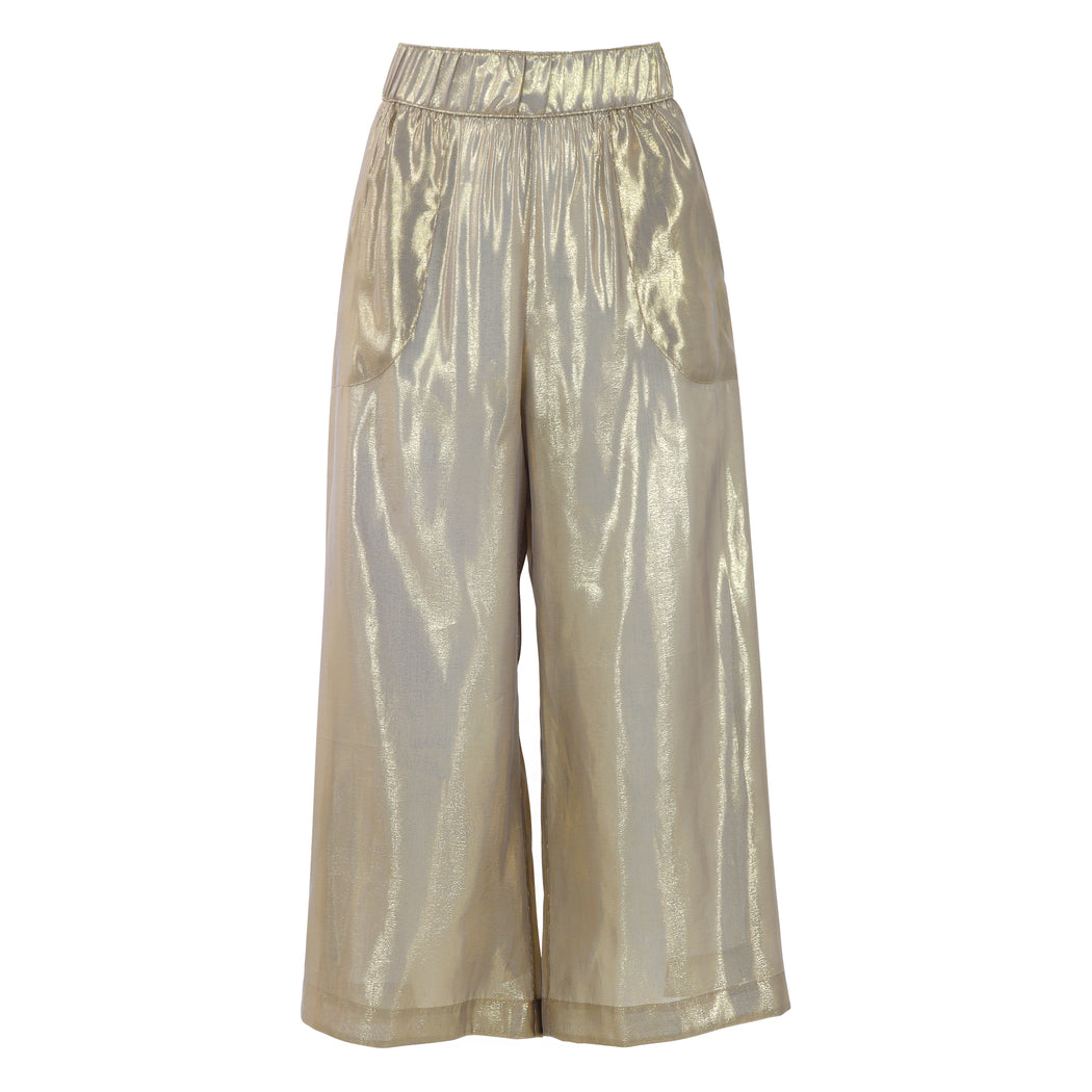 Buy Gold Trousers & Pants for Women by FREEHAND Online | Ajio.com