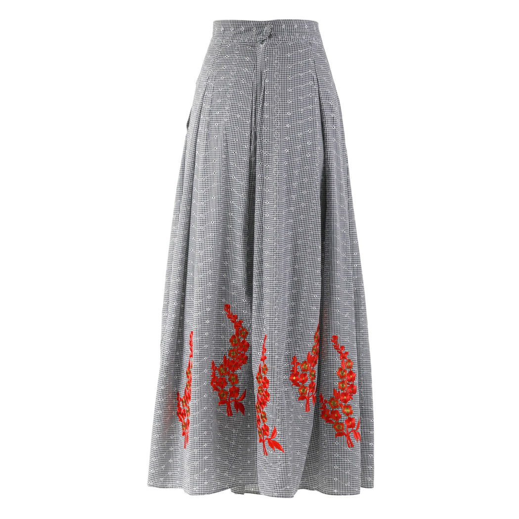 Circle Skirt with Flowers