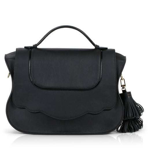 Audrey Embossed Leather Evening Bag: Teal Designer Clutch