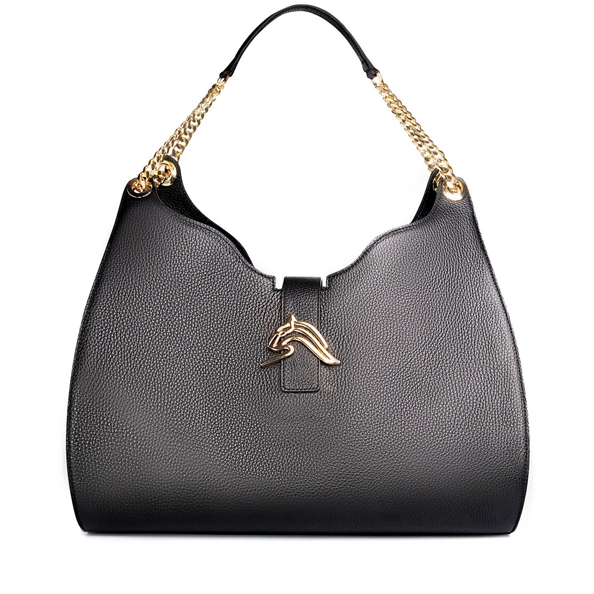 Empire Cheetah Hobo Bag: Designer Shoulder Bag, Black – Thale Blanc