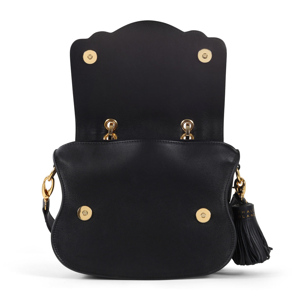 Audrey Discrete Crossbody: Designer Crossbody Bag in Black