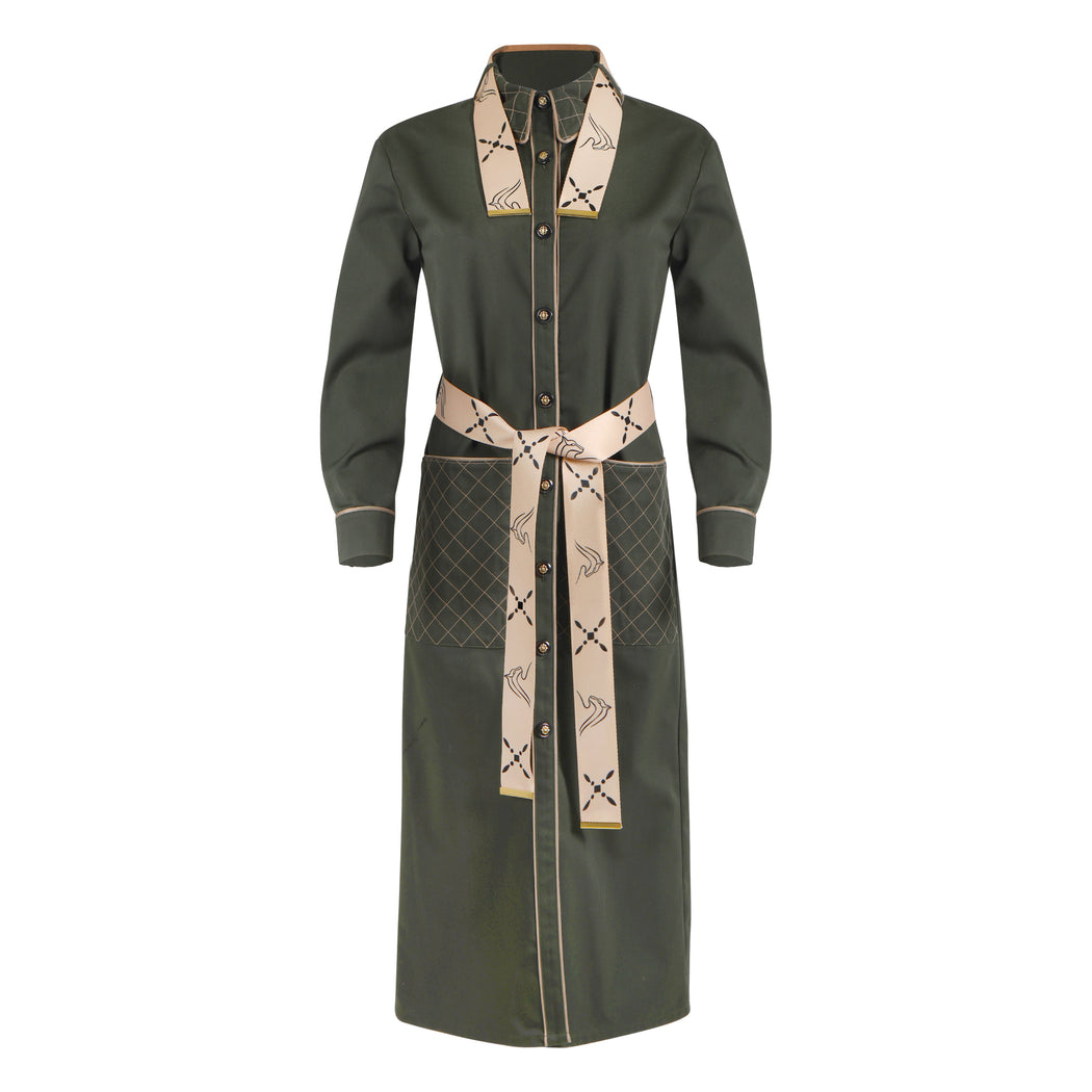 BEVERLY QUILTED COAT DRESS