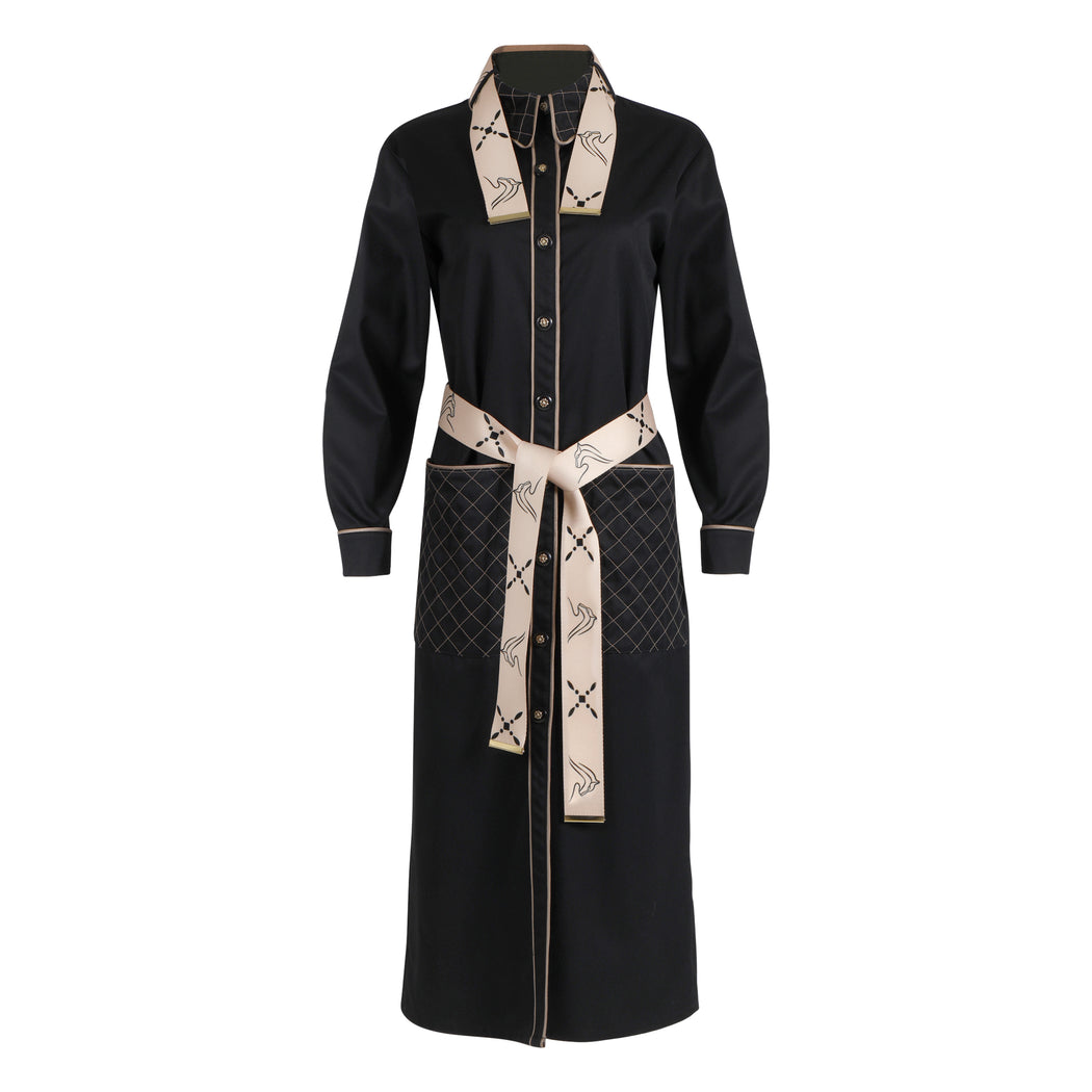 BEVERLY QUILTED COAT DRESS