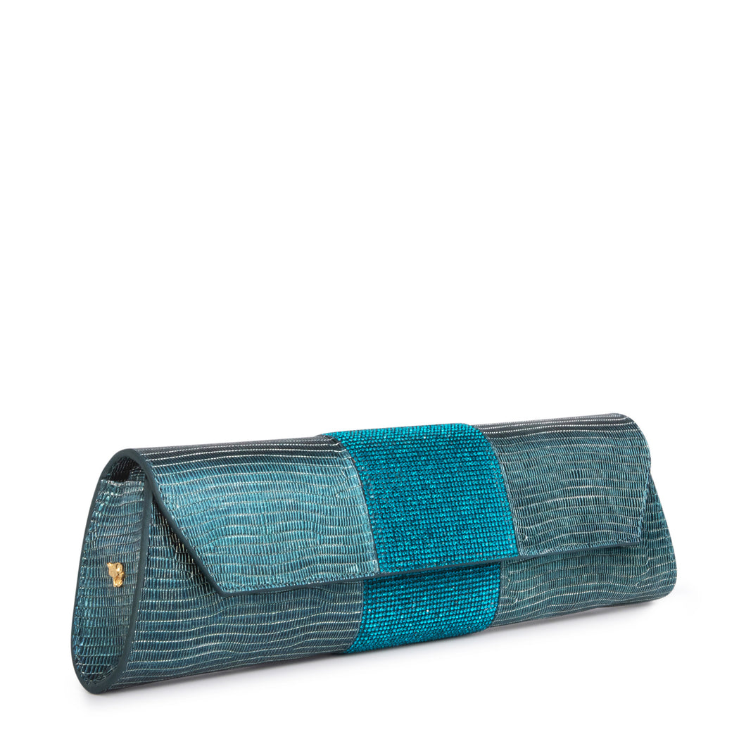 Designer evening purses: Clutch bag for women in embossed leather