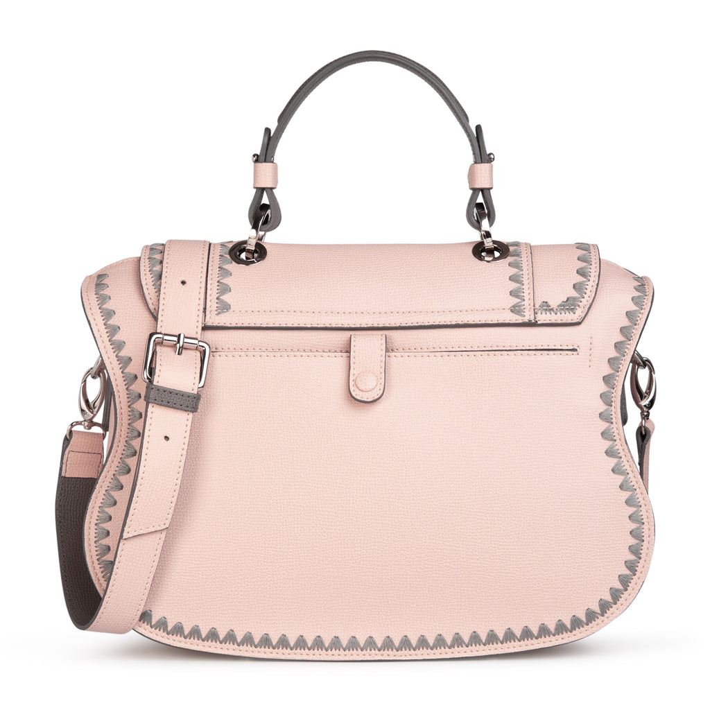 Baby Pink Leather Tote Bag for Women Raw Edge Shopper Purse Unlined Ba –  LINDSEY STREET
