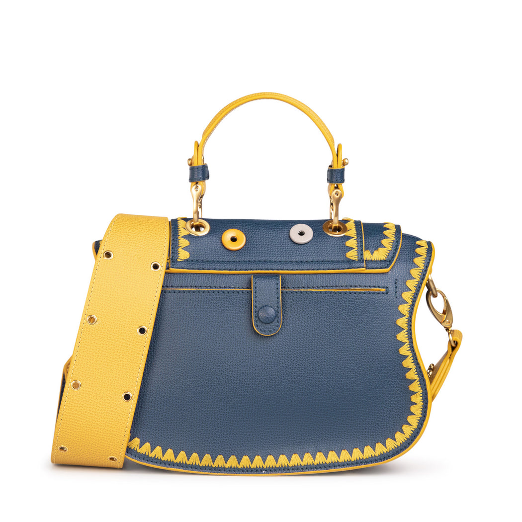 Women's designer handbag that can be converted to mini tote bag