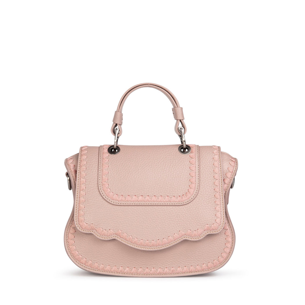 Audrey Crossbody: Pink/Blush Designer Crossbody Bag