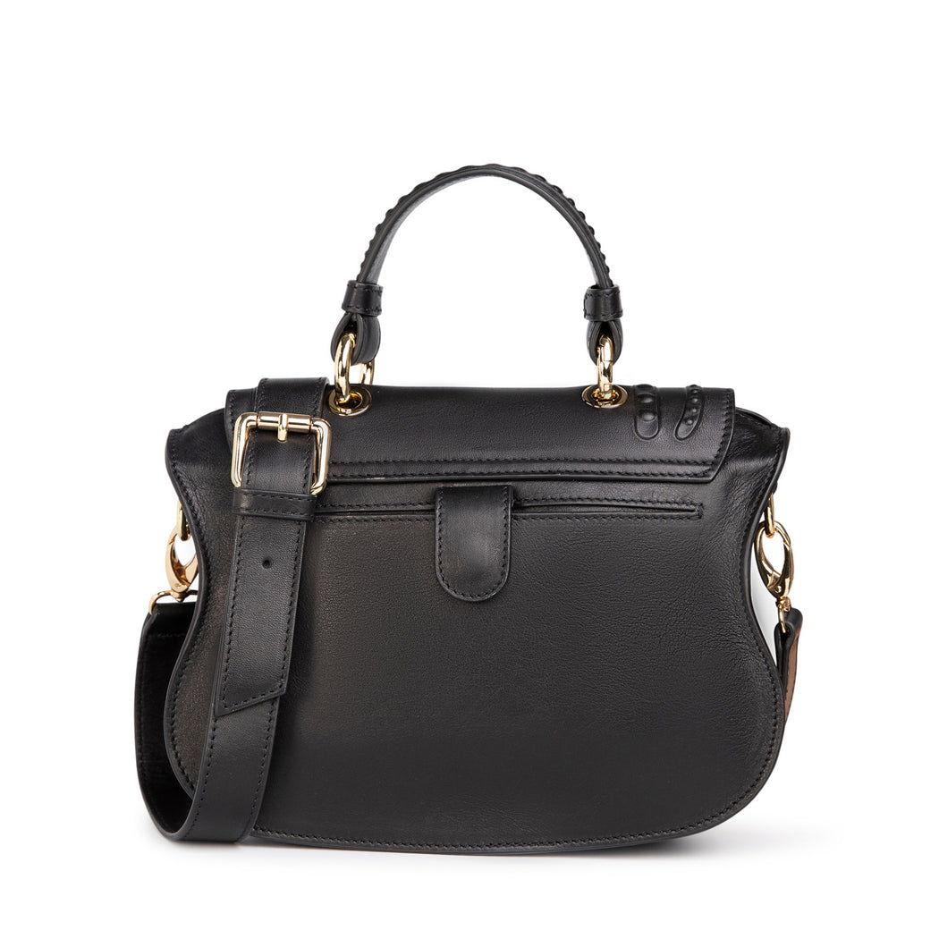 Luxury handbag: Black crossbody, mini