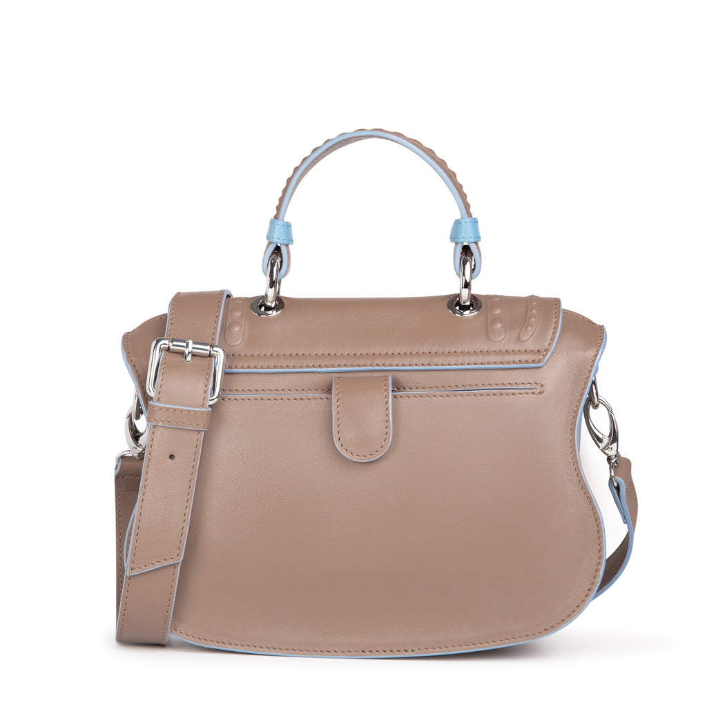 Women's designer handbag that converts to a luxury crossbody bag, mini
