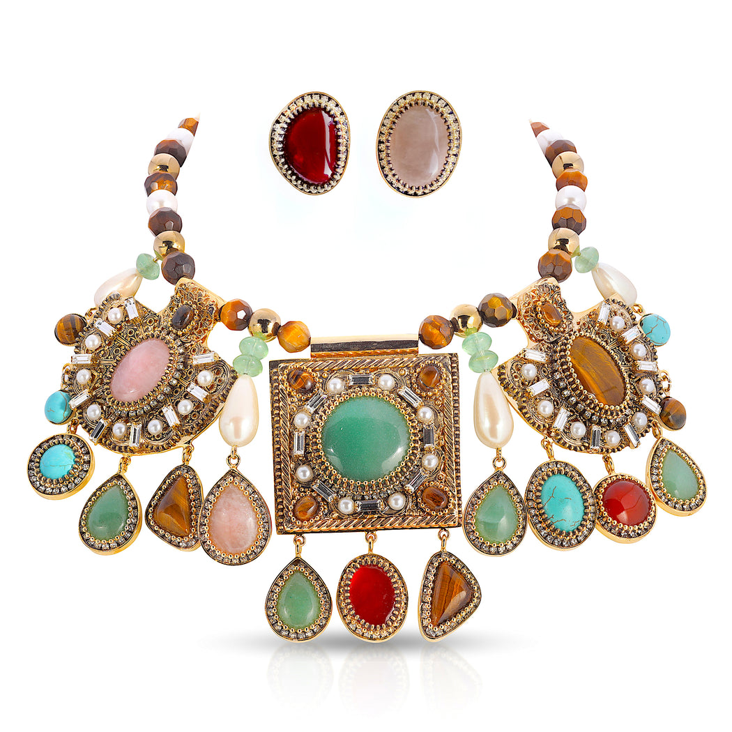 Byzantine Necklace and Earring Set